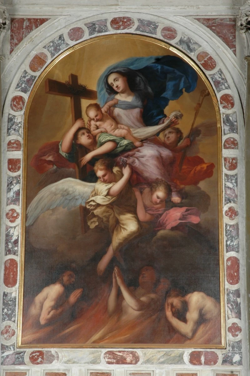 A. fine sec. XVII - inizio sec. XVIII, Madonna e anime purganti
